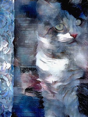 Cat in Pastel Colors